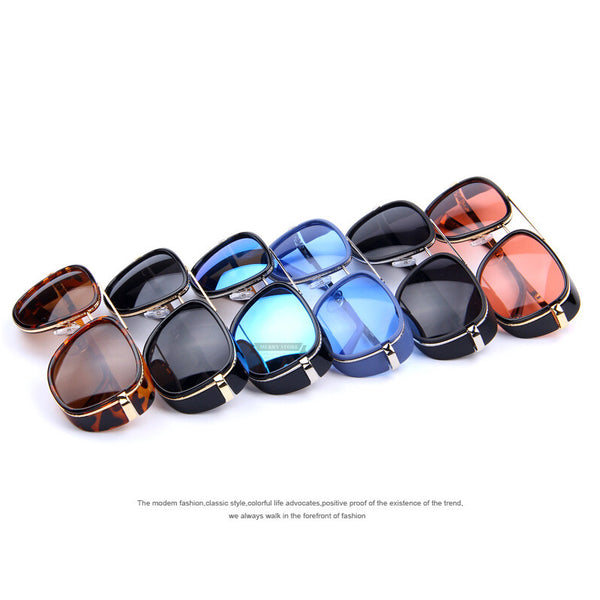 Oversized Vintage Mirror Sunglasses