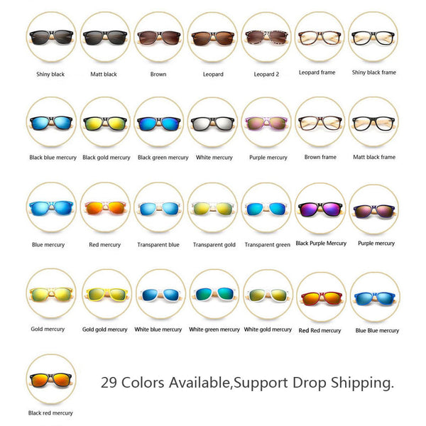 Retro Bamboo Sunglasses